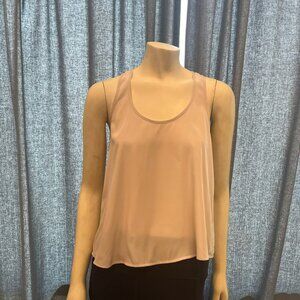 Topshop Sheer Zip-back tank